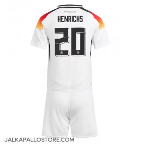 Saksa Benjamin Henrichs #20 Kotipaita Lapsille EM-Kisat 2024 Lyhythihainen (+ shortsit)